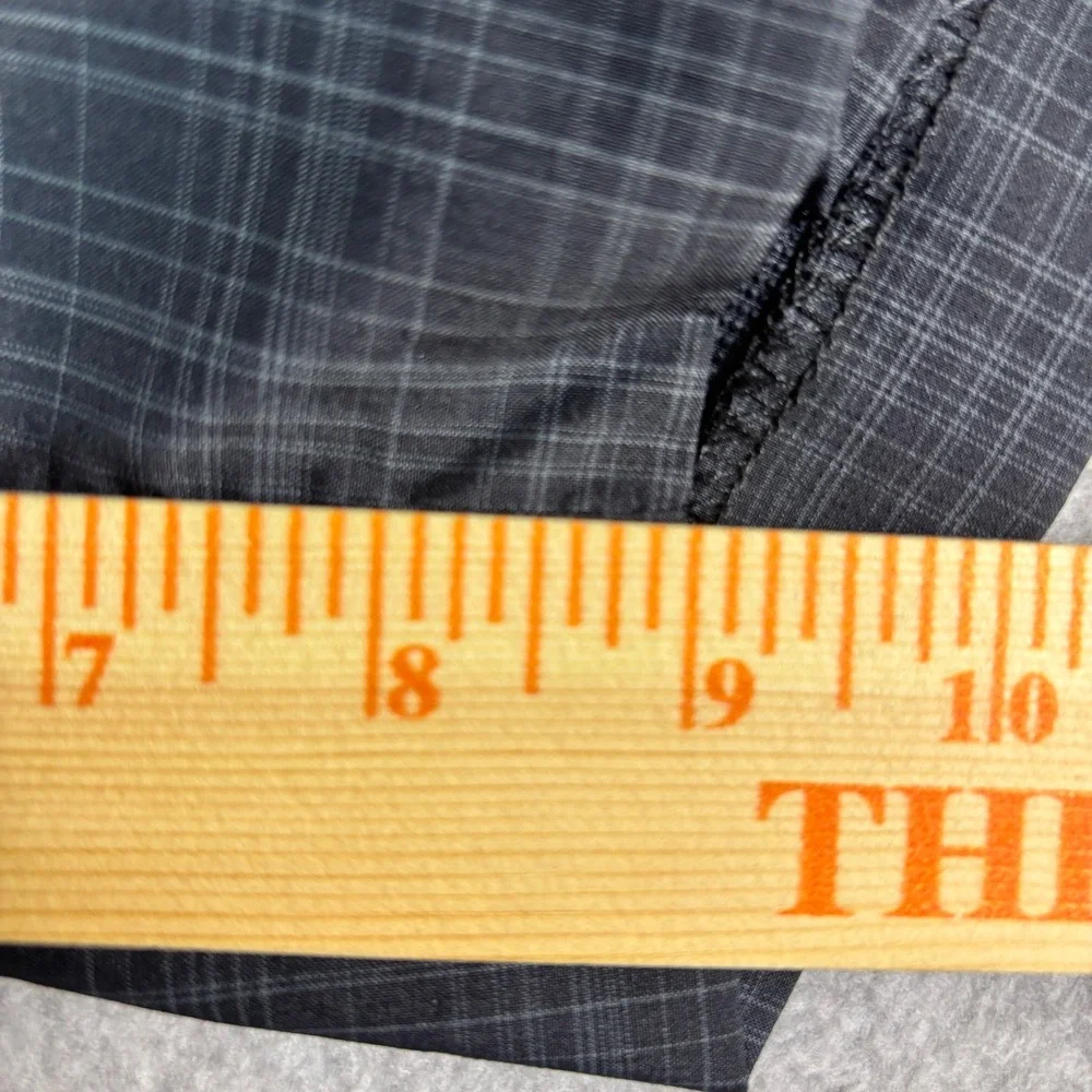 Chaps Golf 78 Mens Plaid Performance Shorts Grey Black Size 40 Stretch‎